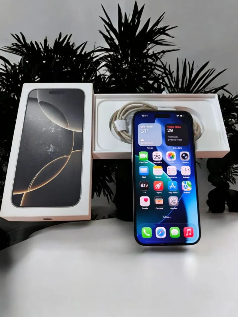 IPHONE 16 PRÓ MAX 5G 256GB - ANATEL/CHIP.<br>
