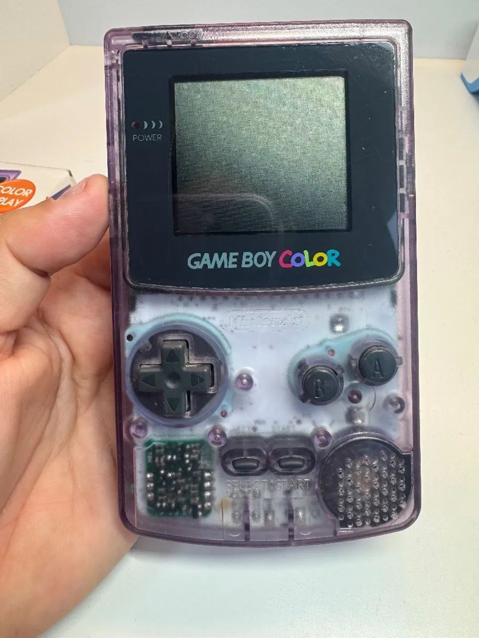 Game boy color (cib ) atomic purple - console + manuais  - Foto 3