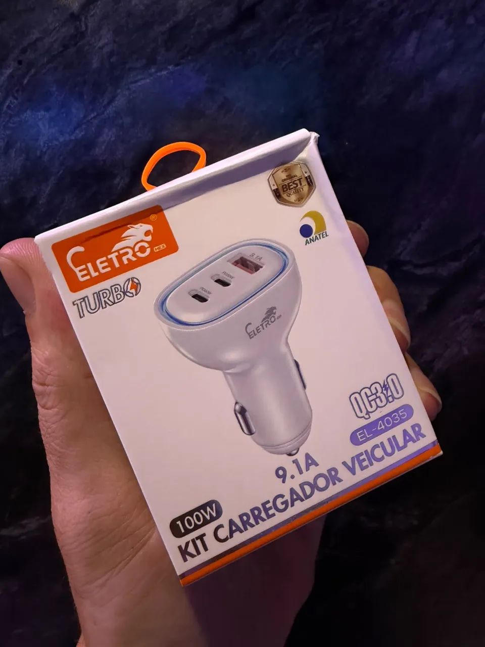 KIT CARREGADOR VEICULAR 100w. 9.1?
