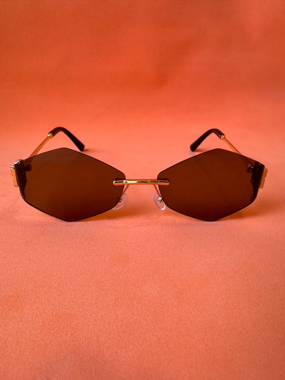Óculos de sol hexagonal miu miu novo - Foto 4