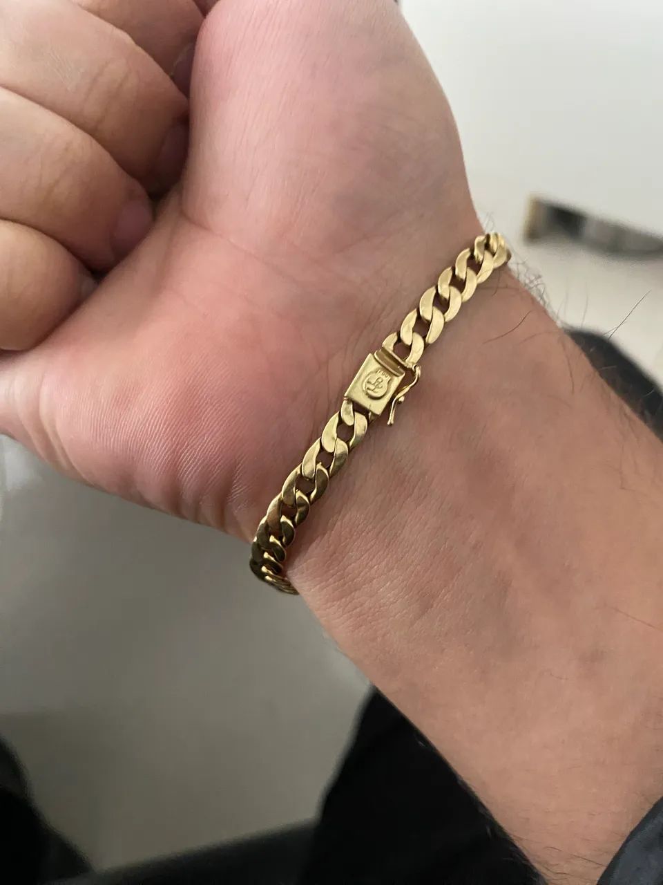 Pulseira cuban no ouro 18k 5.5 g - Foto 3