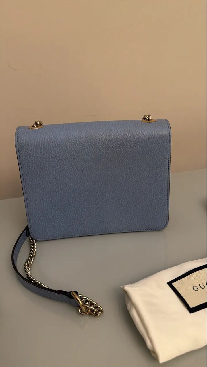 Bolsa Gucci Interlocking Azul - Foto 2