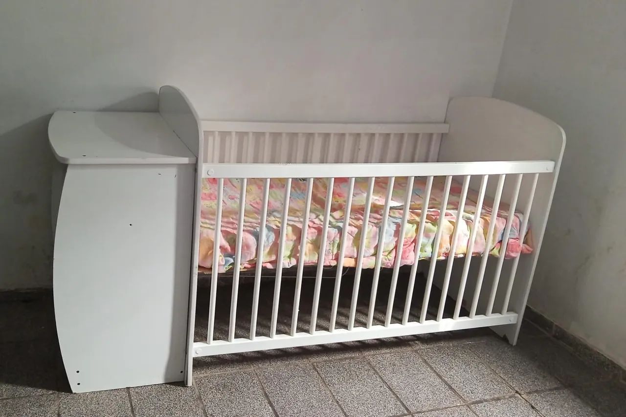 Berço com cômoda branco  - Foto 2