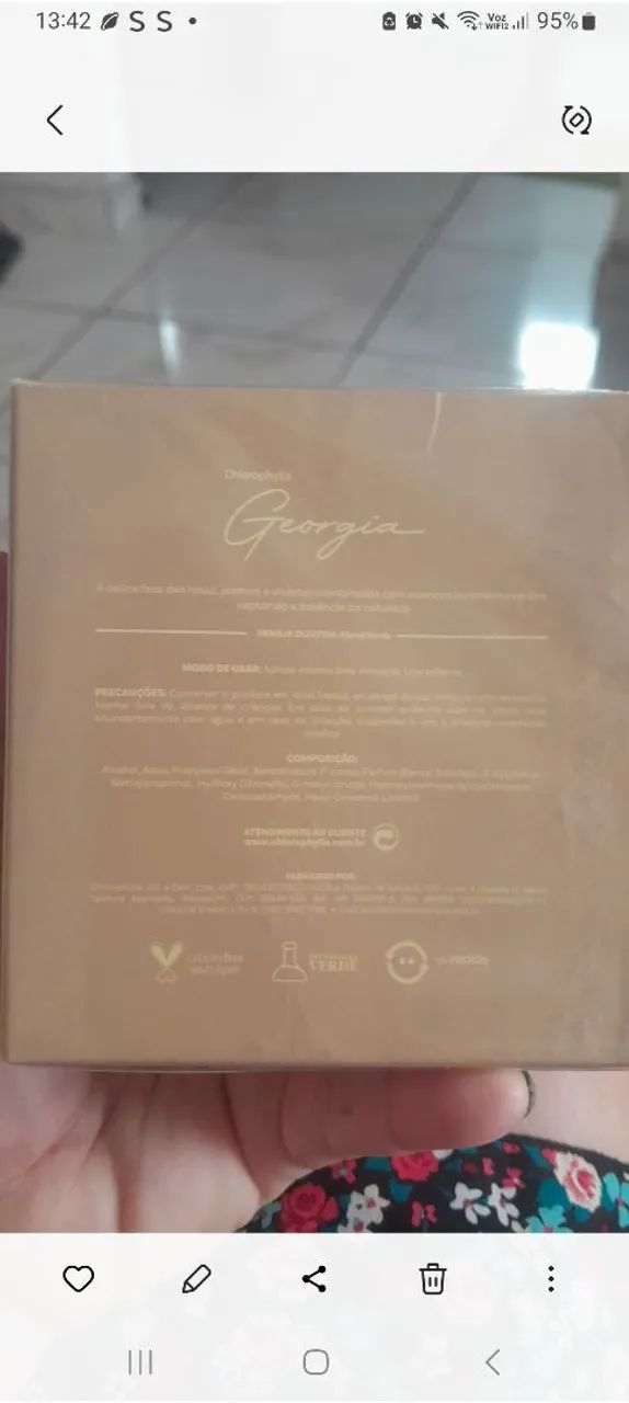 Perfume Georgia da Clorophila  - Foto 3