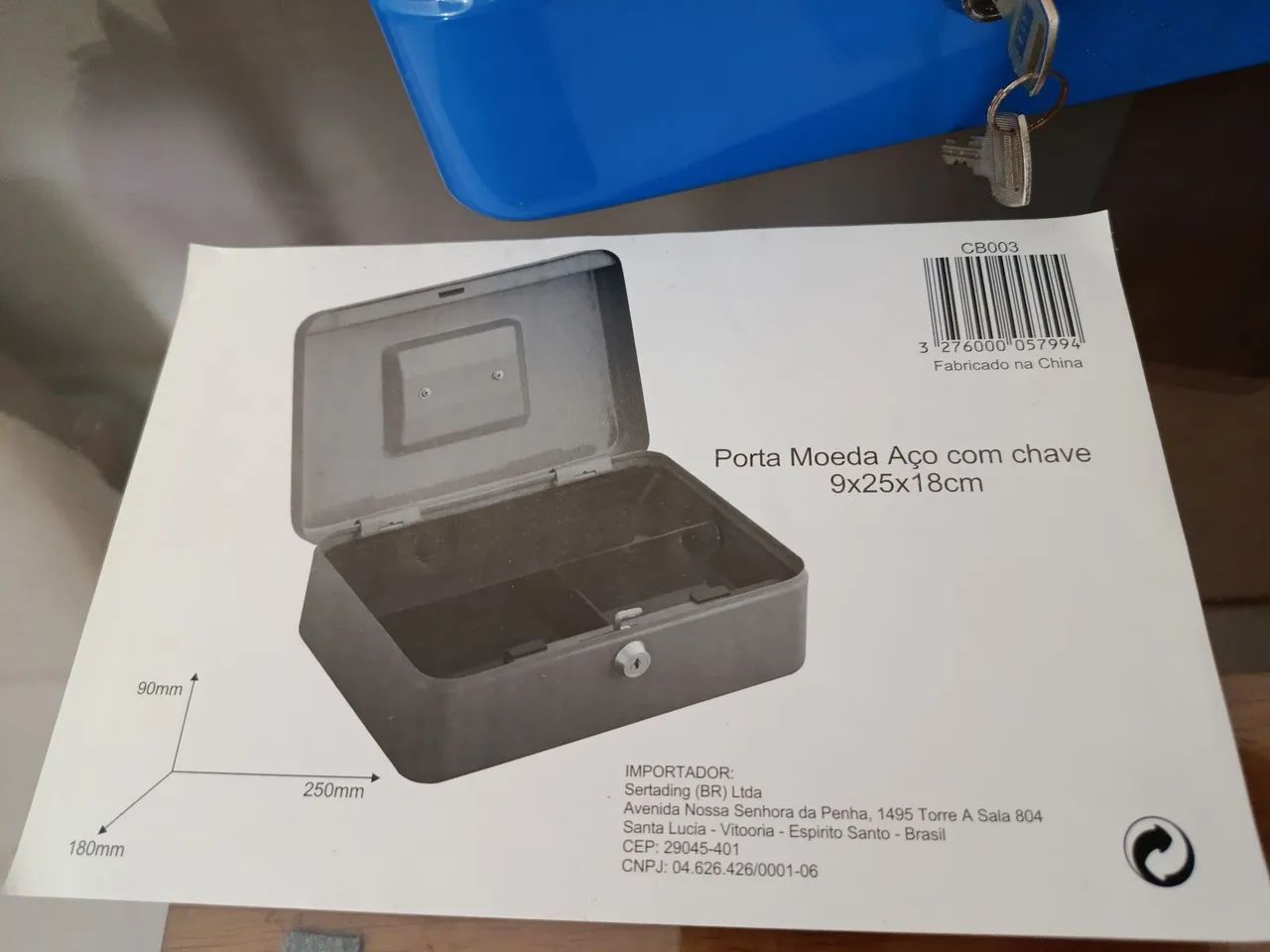 Caixa Cofre Aço c/ Chave IMPERMEÁVEL  - Foto 6