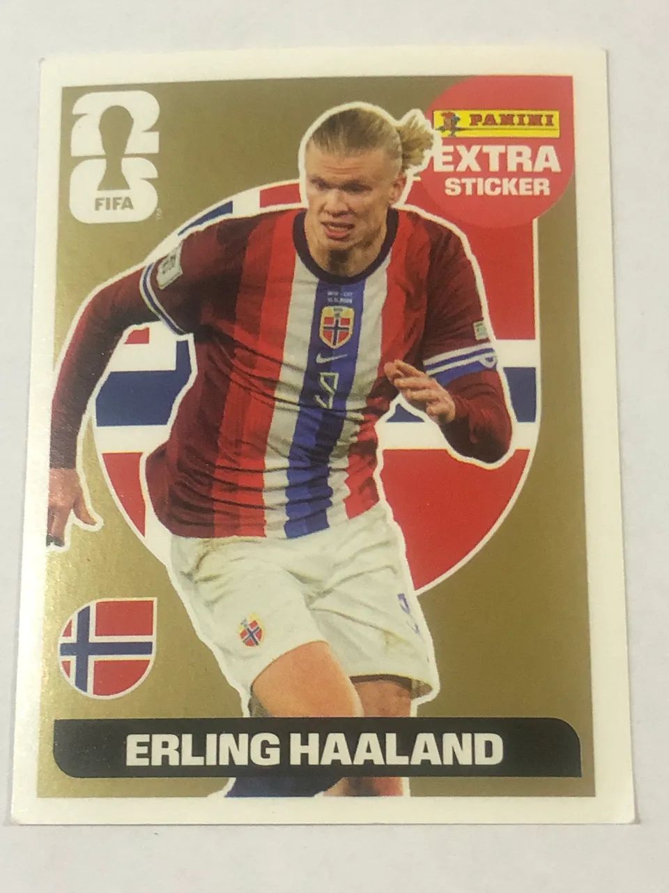 Figurinha panini Haalland Gold