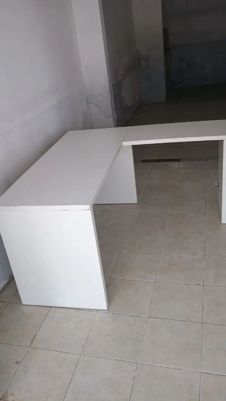 Mesa de Escritório Branca  - Foto 3
