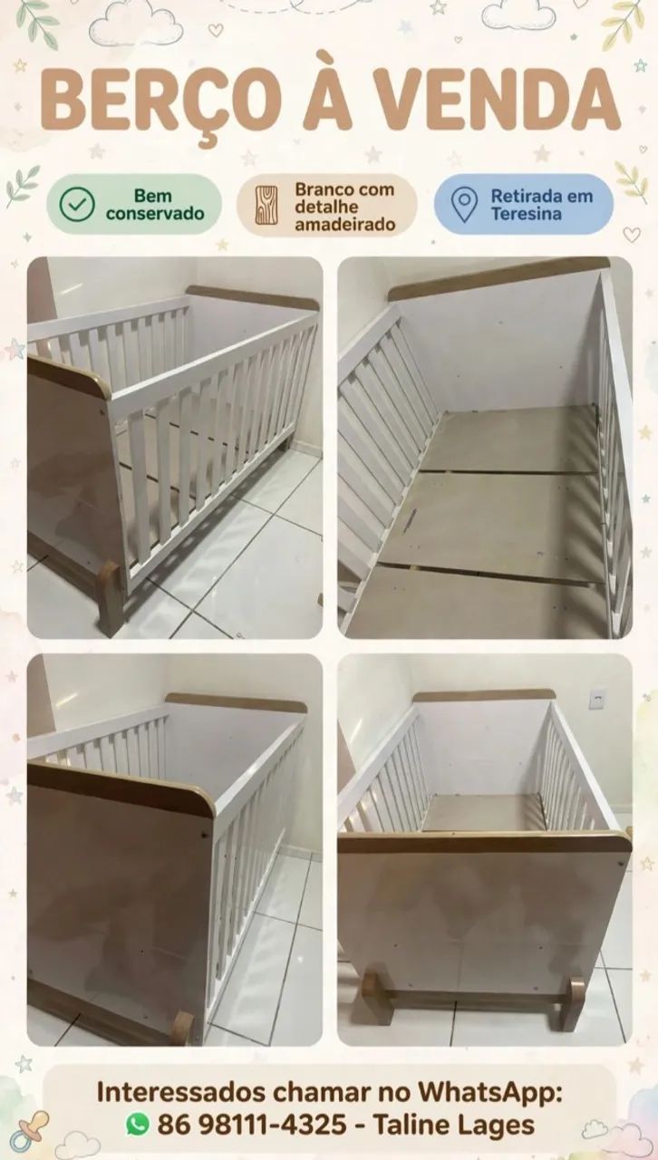 BERÇO PARA BEBÊ - Foto 3