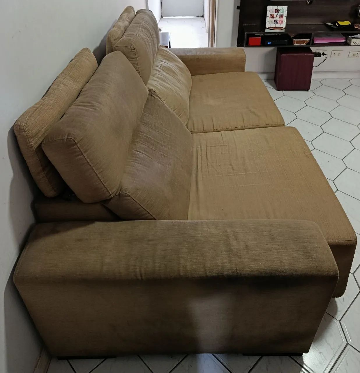 Sofa Retrátil 4 lugares (Usado). - Foto 2