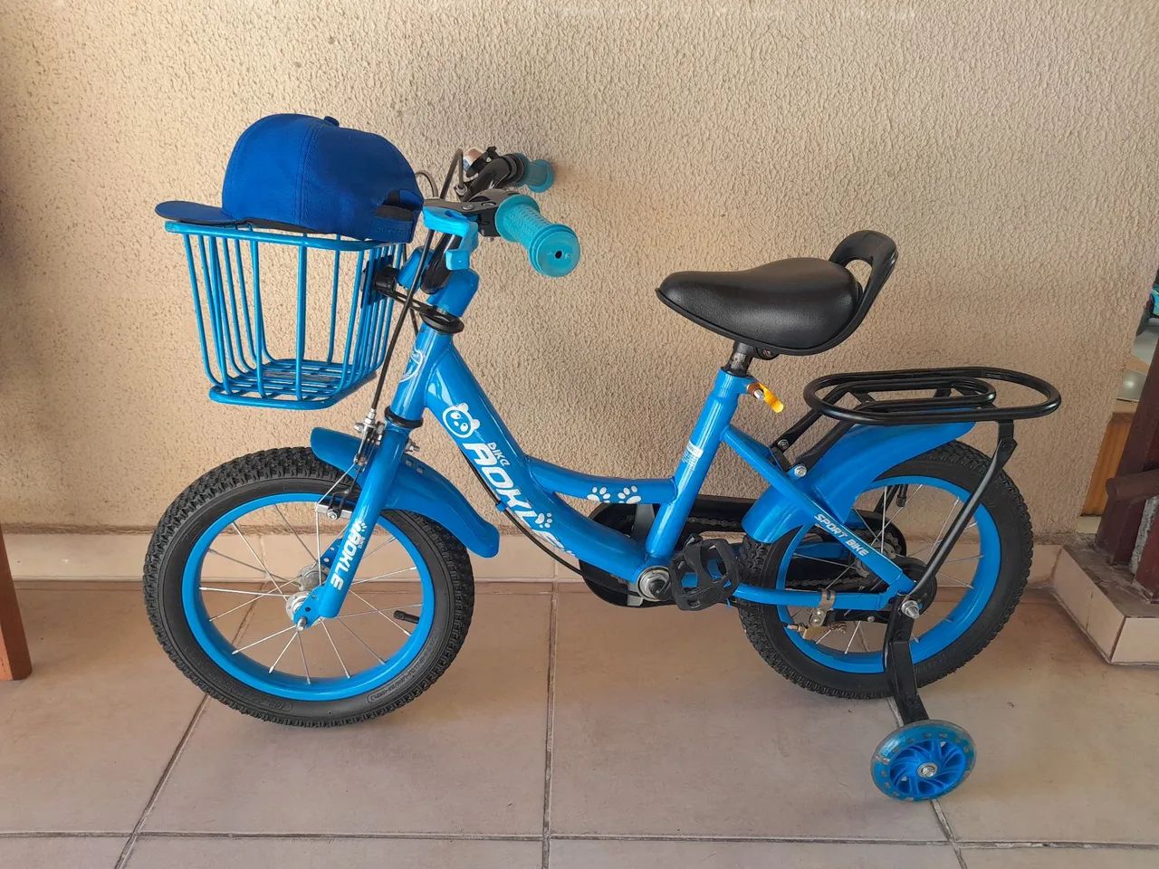 Bicicleta azul aro 14 Seminova - Foto 2
