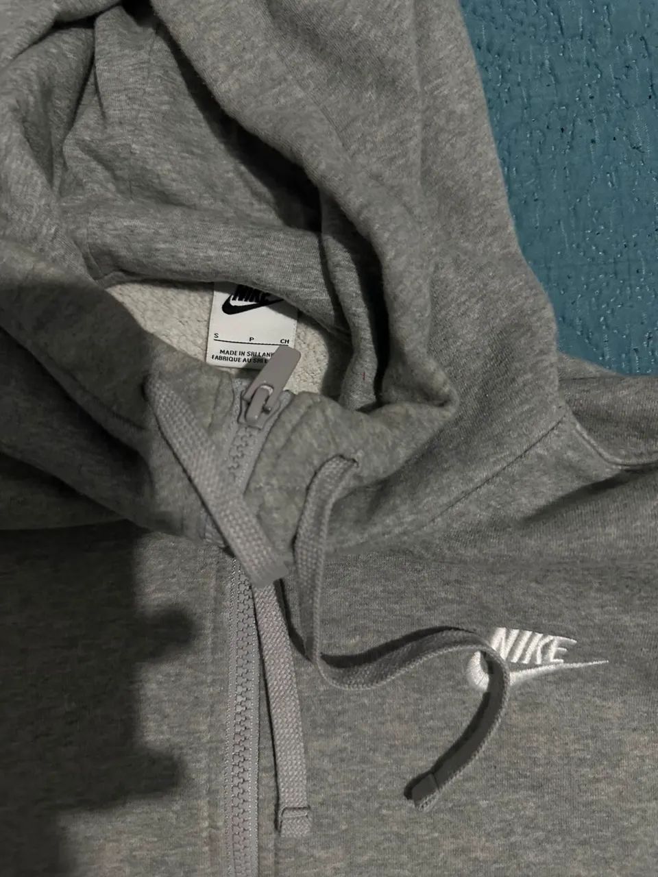 CASACO MOLETOM NIKE CLUB CINZA - Foto 2