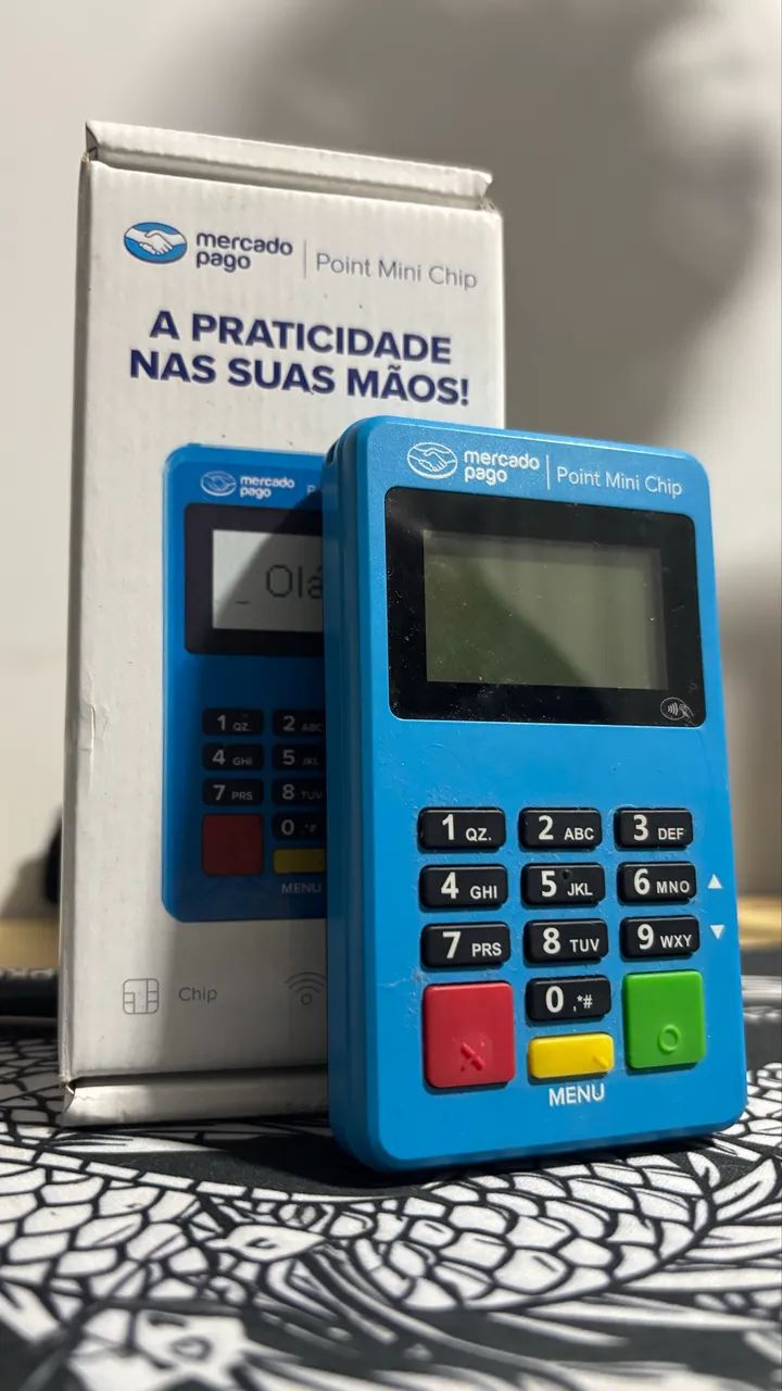 Maquininha de Cartão Mercado Pago Point Mini Chip (Com Wi-Fi e Chip) - Foto 2