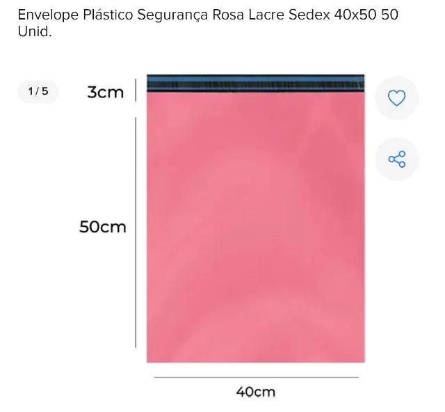 Envelopes para embalar produtos ou postar nos correios
