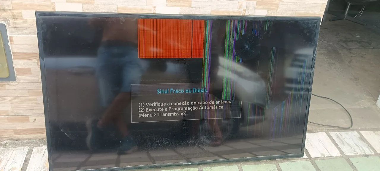 Televisão com avaria 