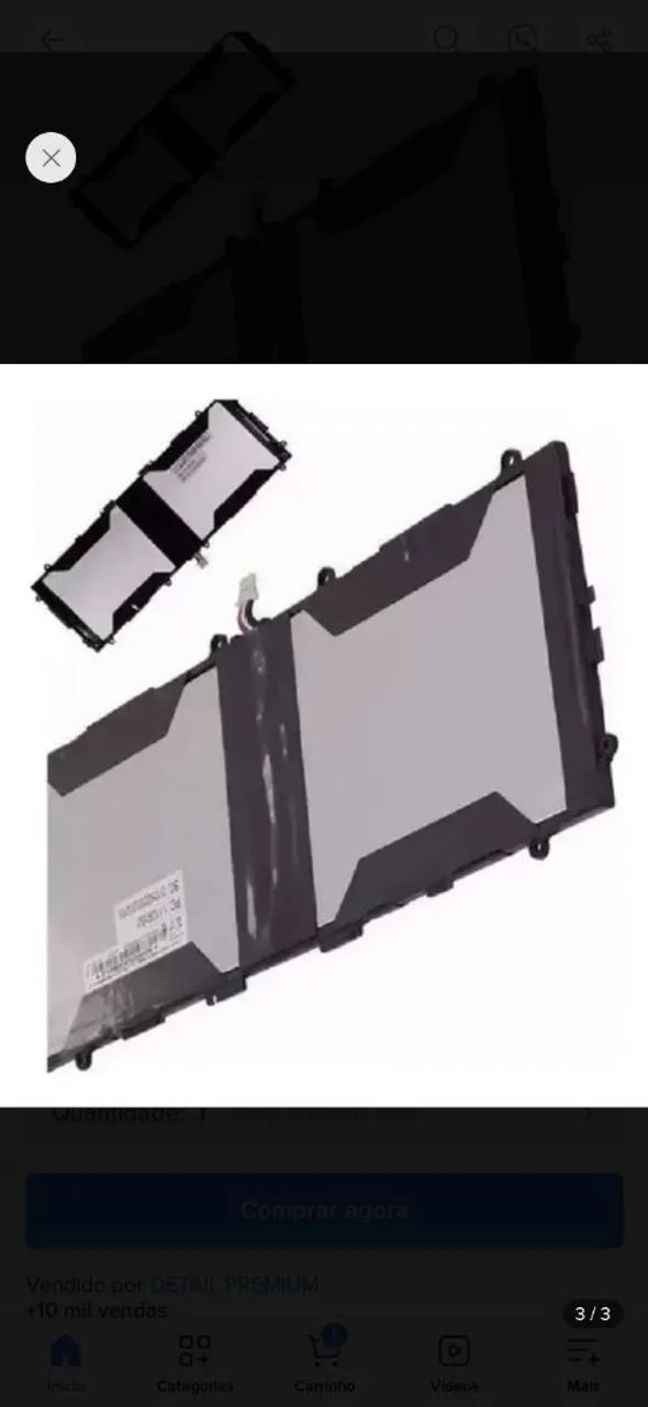 Bateria tablet positivo T1060 ORIGINAL RETIRADA