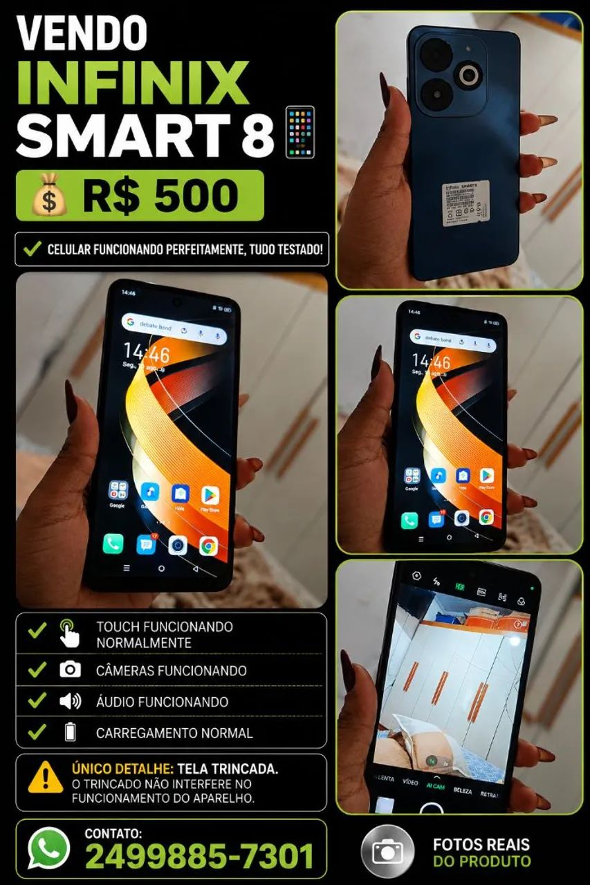 Celular infinix smart 8 pro 
