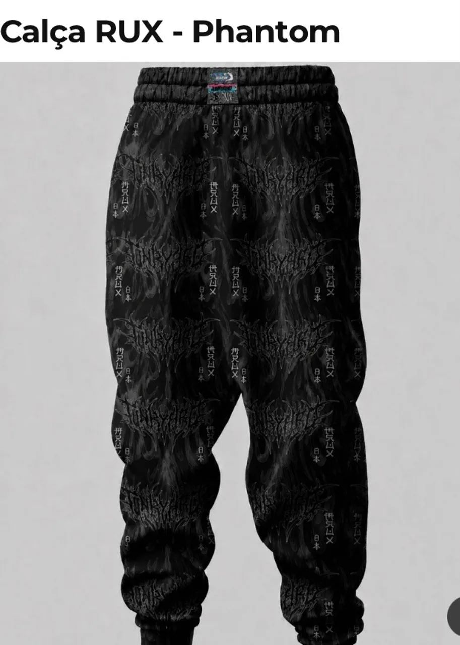 calça rux berzerk japao phantom preta p - Foto 3