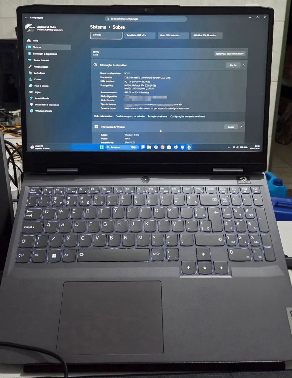 Computador Notebook Gamer Lenovo Loq