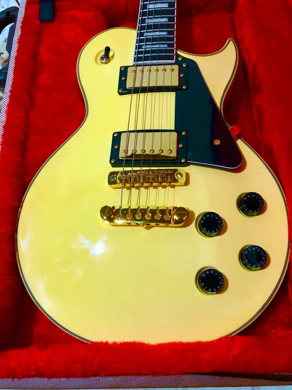 Guitarra Aria Pro II Les Paul PE-350 Aged White - Instrumentos