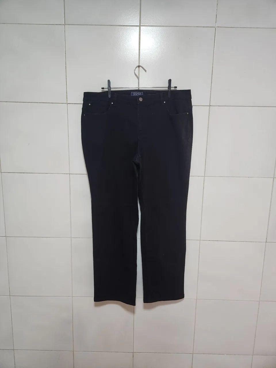 Calca jeans preta 48/50