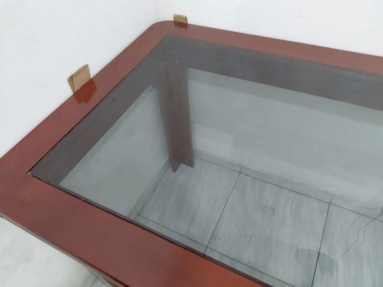 Mesa de madeira e vidro  - Foto 5