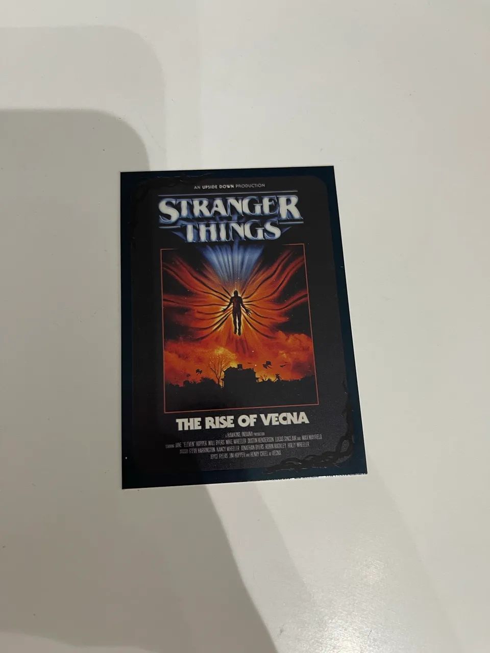 Card colecionável stranger things 