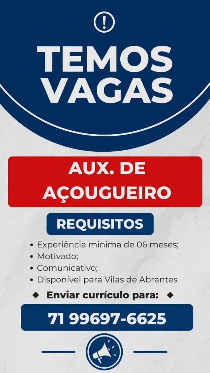 Açougueiro e Auxiliar