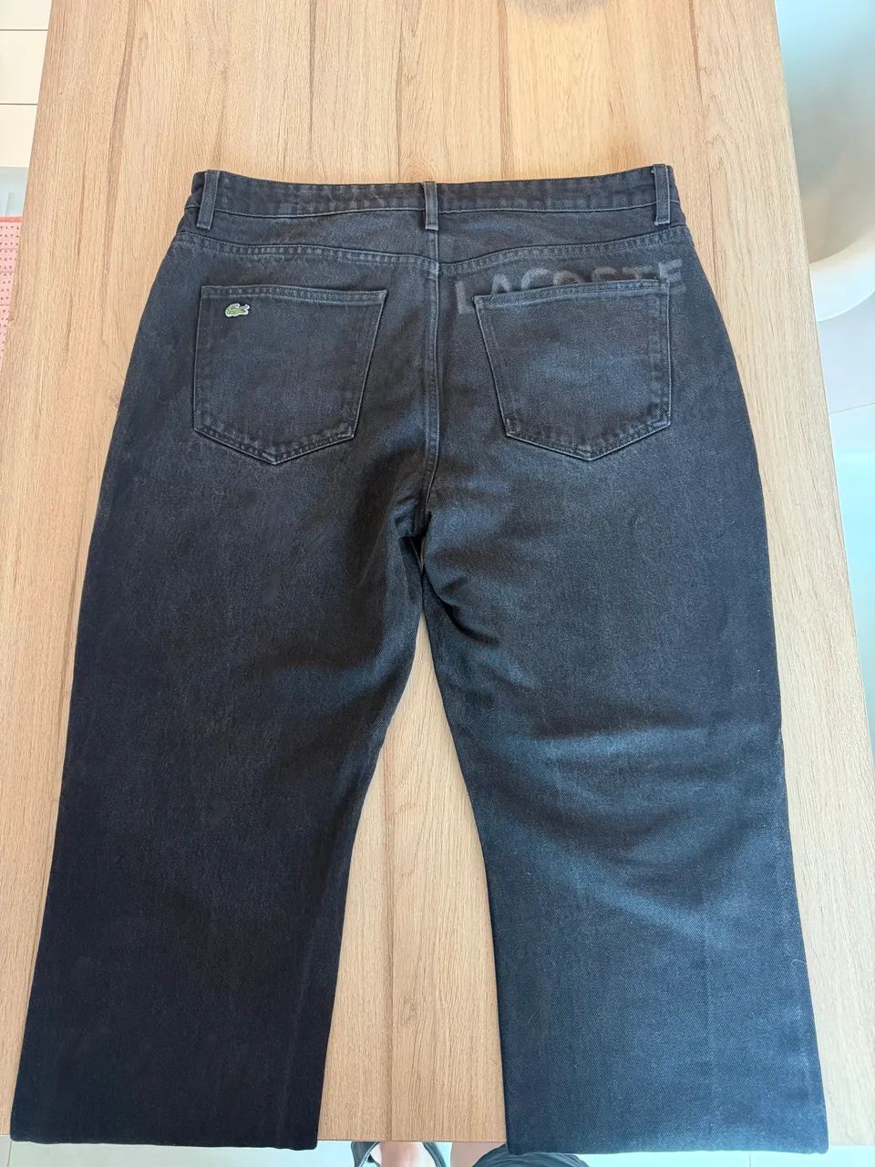 Calça Jeans Lacoste Preta Original - Foto 4