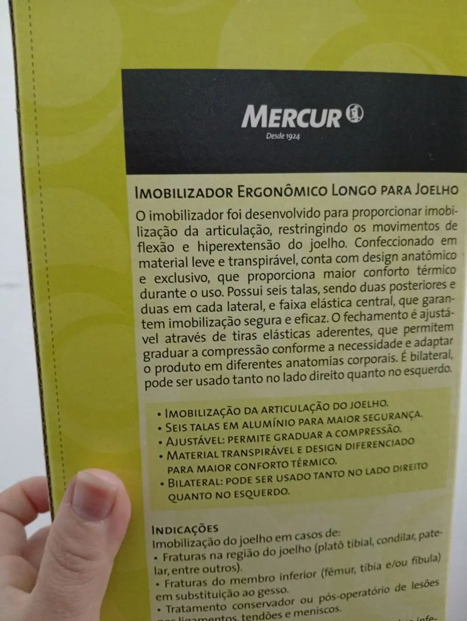 Imobilizador Ergonômico Longo - MERCUR - Foto 3
