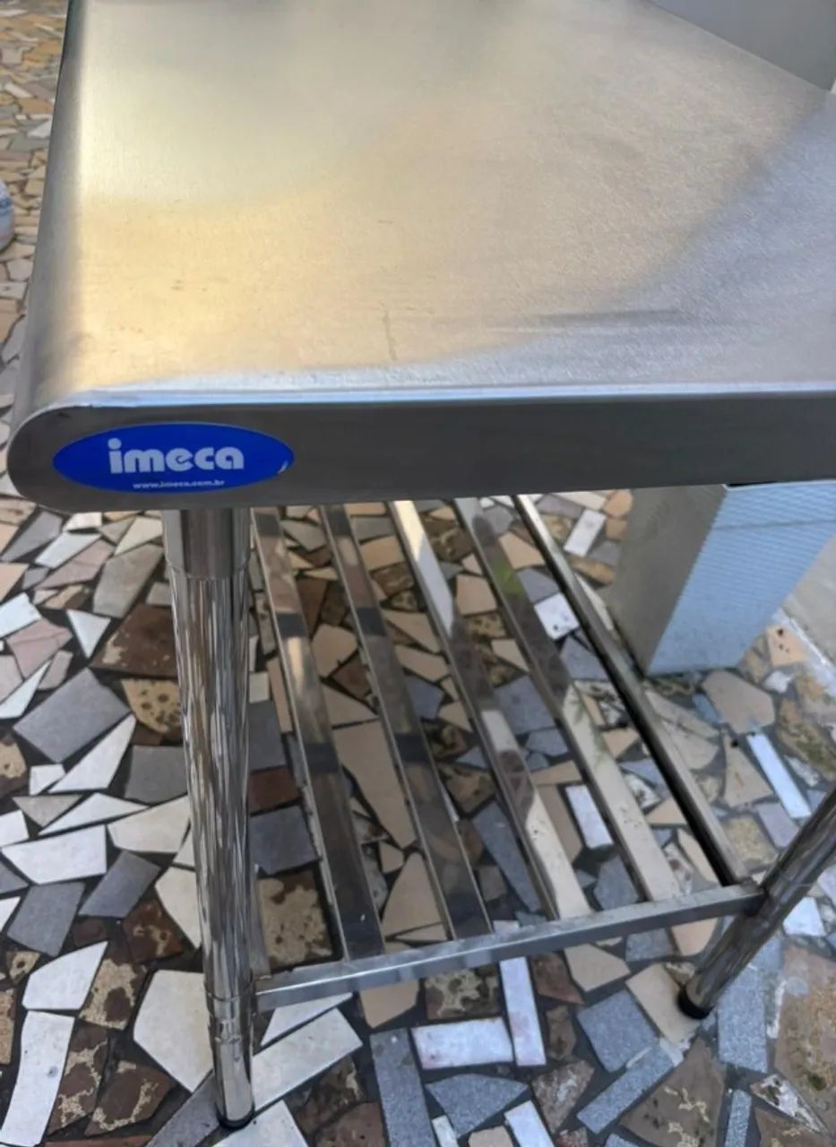 Mesa Inox Industrial IMECA Profissional com Grade Inferior - Foto 3