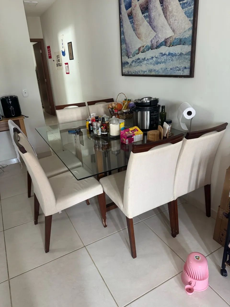 Mesa de 6 lugares grande 