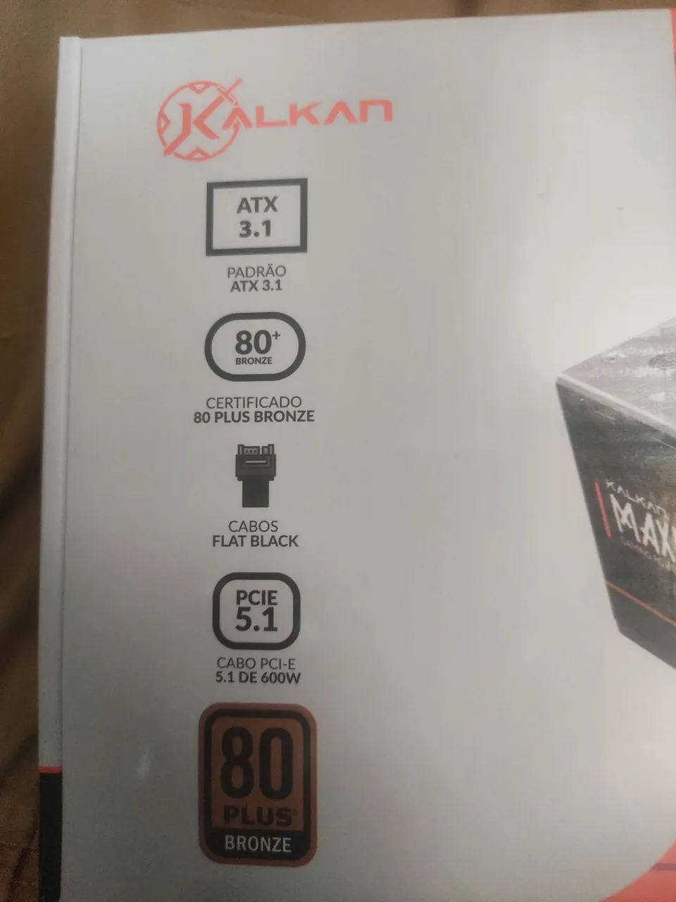 fonte 850w atx 3.1 com cabo PCIe 5.1 600w - Foto 2