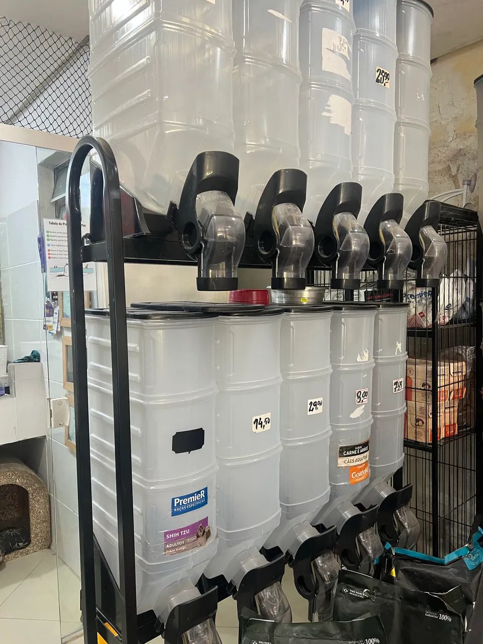 Dispenser para pet shop