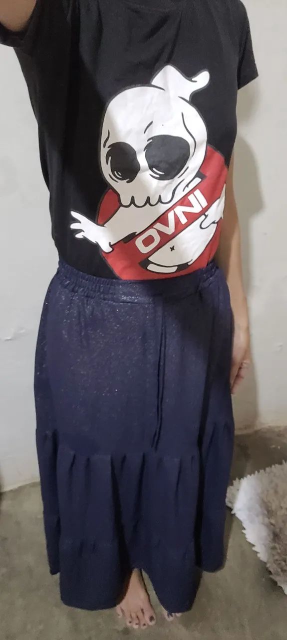 Saia longa brilhos m - Foto 4