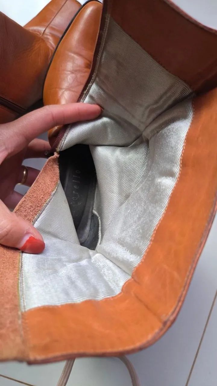 bota couro feminina corello n. 35 - Foto 4
