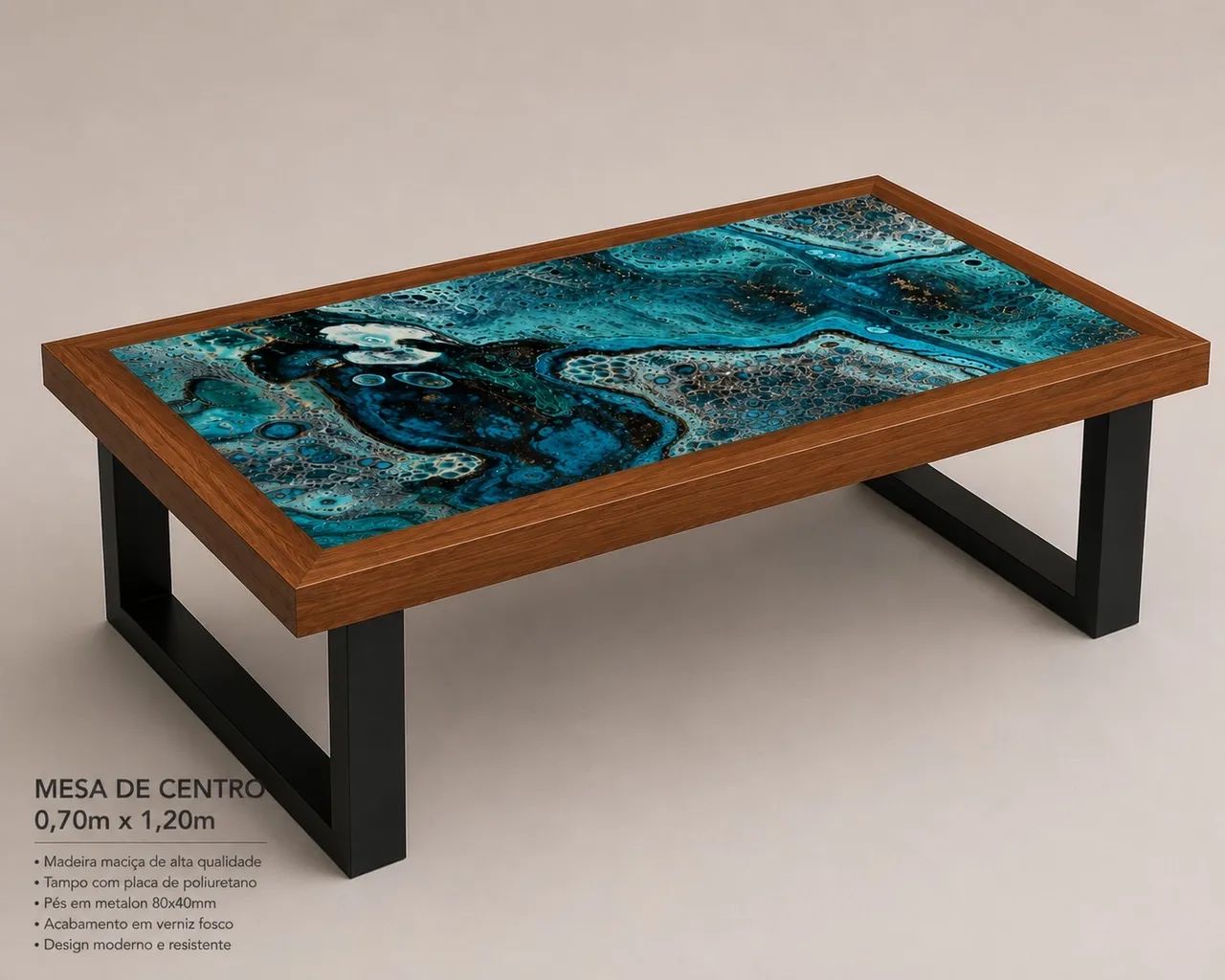 Mesa de centro designe luxo