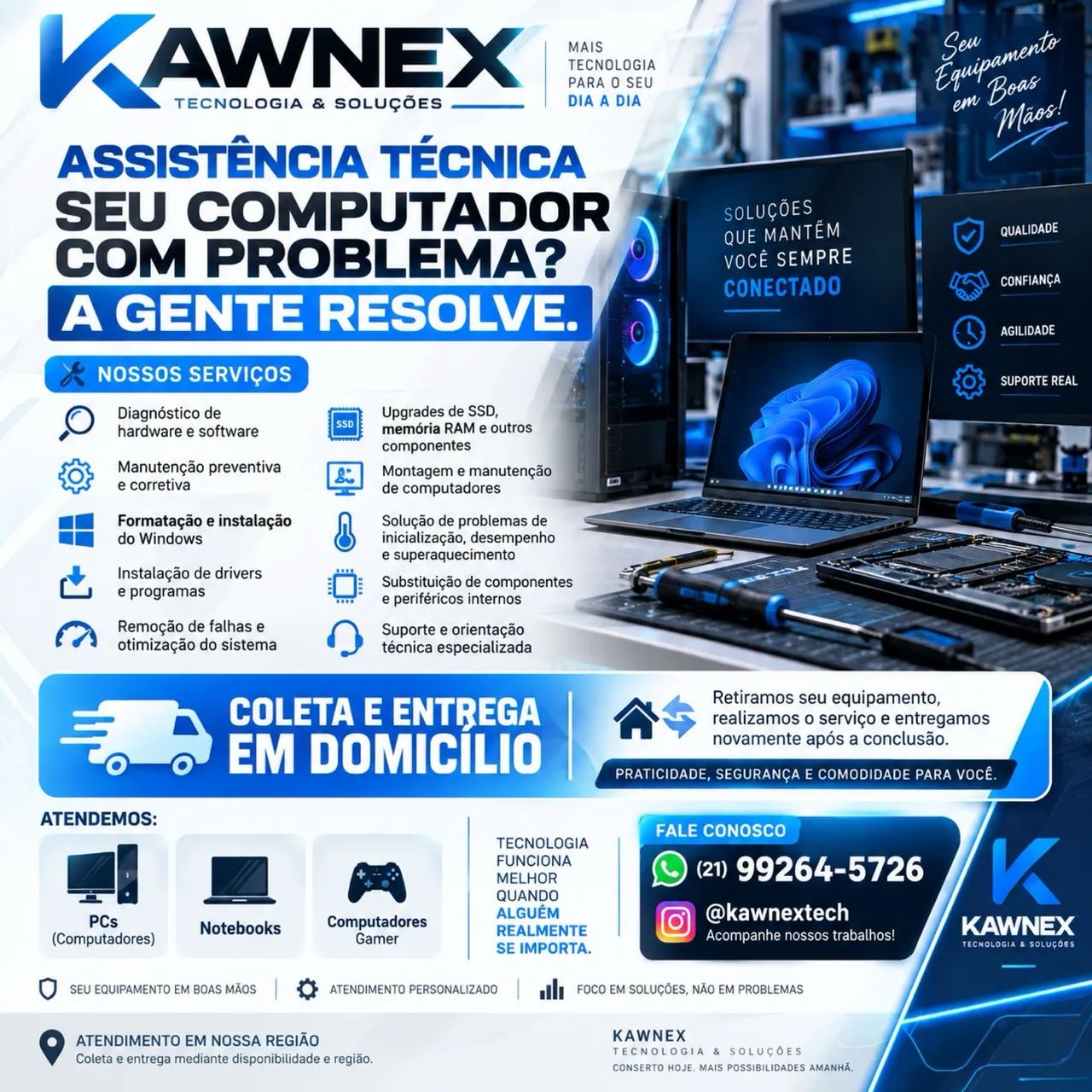Assistência Técnica PC e Notebook | Manutenção, Formatação e Upgrade