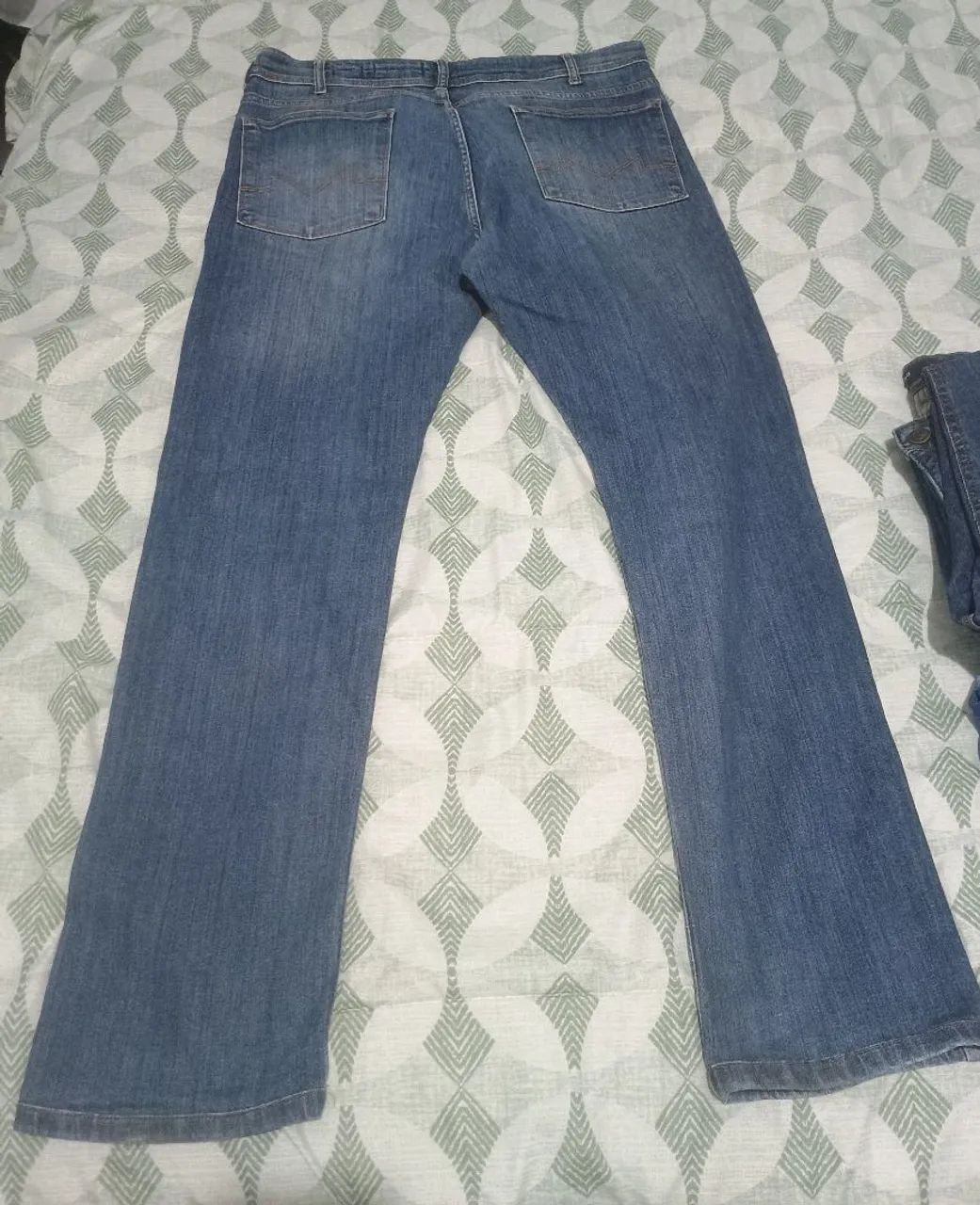 Calça jeans reta masculina 50 Marfino  - Foto 2