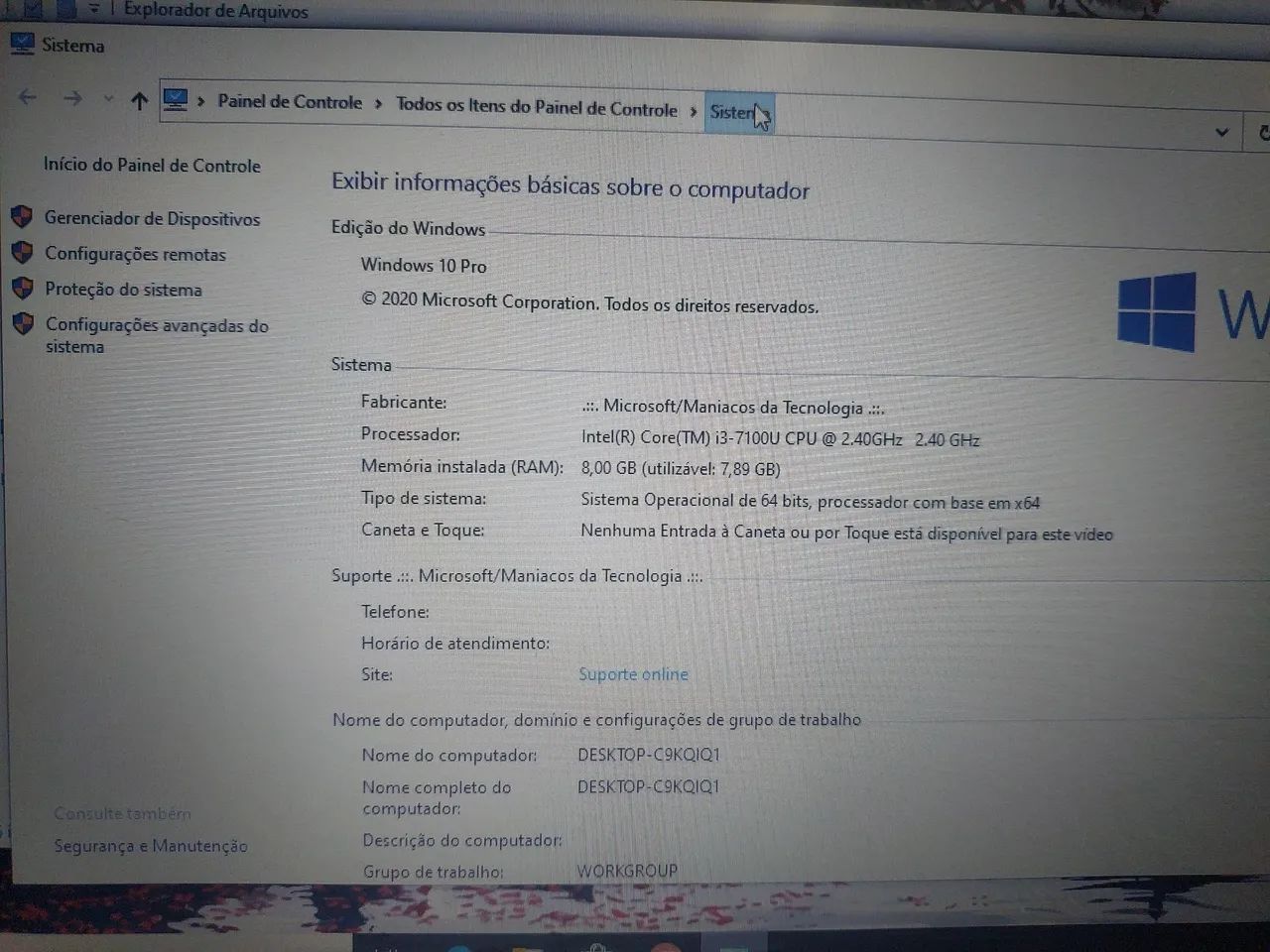 NOTEBOOK POSITIVO I3° 7 GERAÇÃO -8GB DE RAM - Foto 2