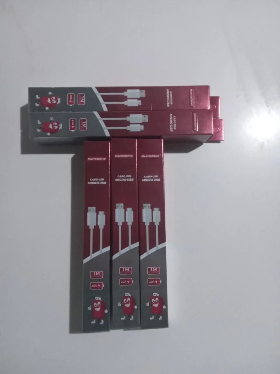 Cabo Branco micro USB v8 1 metro - Foto 3