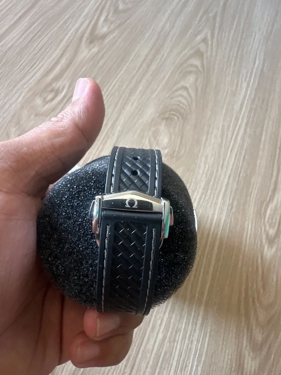 Relógio masculino Automático | Pulseira Borracha Preto/Prata - Foto 2