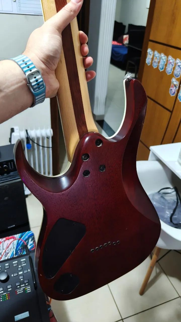 Ibanez RGAIX7FM Iron Label - 7 Cordas - DiMarzio - Gotoh - Foto 5