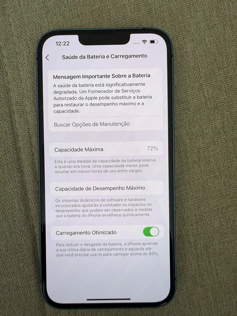 iPhone 13 Azul 256GB - Único Dono - Foto 2