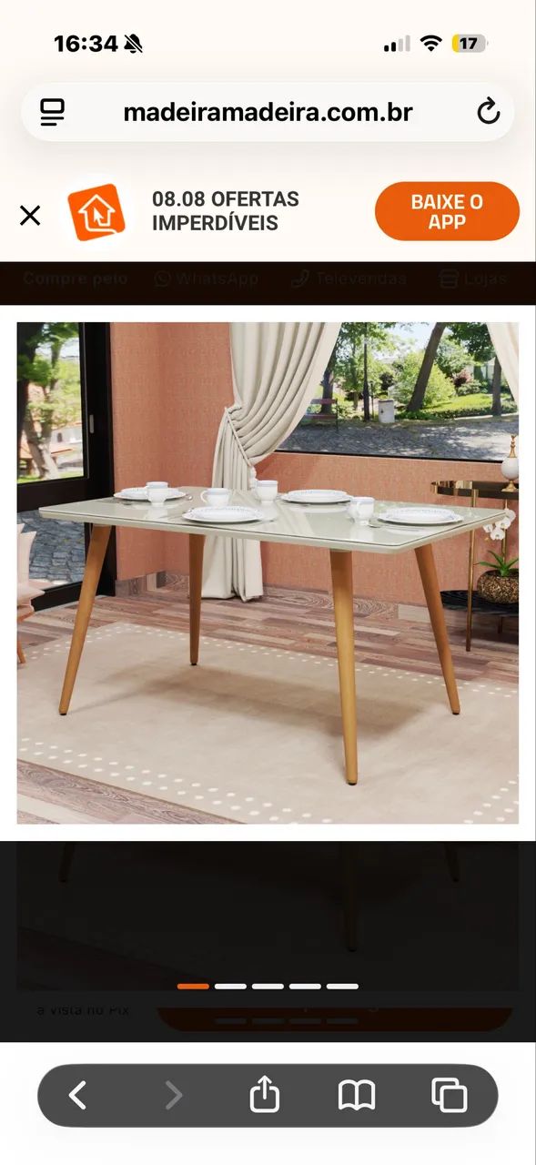 Mesa retangular 