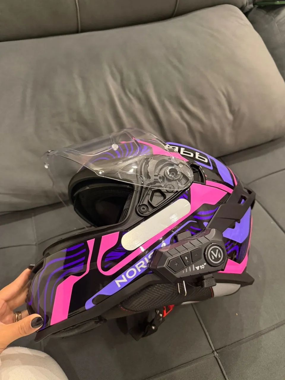 Capacete Norisk Articulado com Intercom Bluetooth - Foto 5