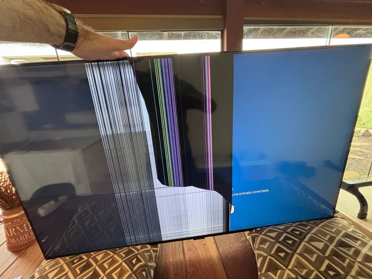 TV 50 pol. Samsung UN50TU8000G | C/ DEFEITO | RETIRADA DE PEÇAS 