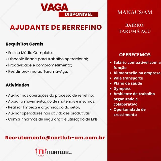 AJUDANTE DE RERREFINO