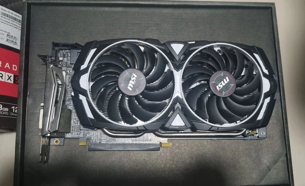  RX 580 8gb MSI Placa de Vídeo 