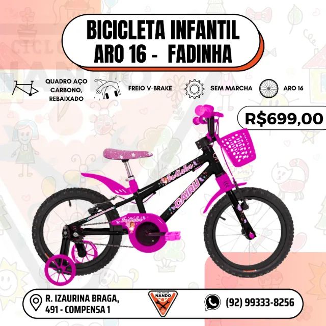 BICICLETA ARO 16 CAIRU - Foto 2