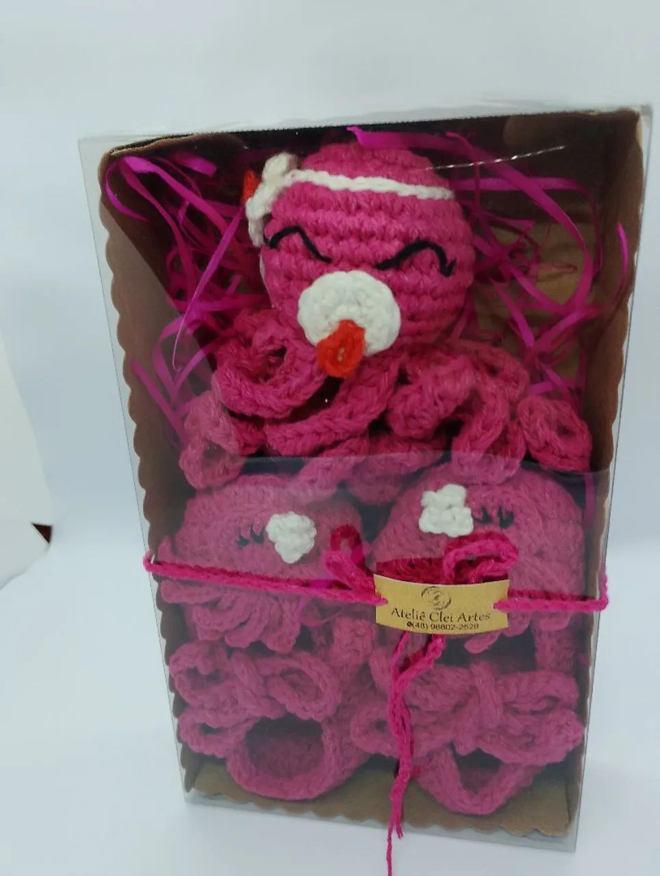Kit sapatinho e amigurumi  - Foto 4